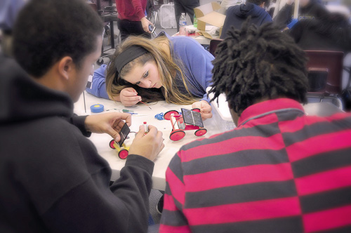 Students working in FUSE Studio